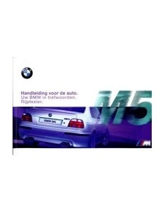 1998 BMW M5 INSTRUCTIEBOEKJE NEDERLANDS