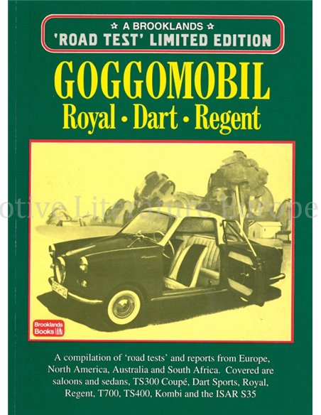 GOGGOMOBIL: ROYAL - DART - REGENT (BROOKLANDS ROAD TEST, LIMITED EDITION)