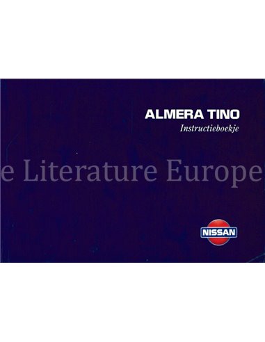 2000 NISSAN ALMERA TINO OWNER'S MANUAL DUTCH