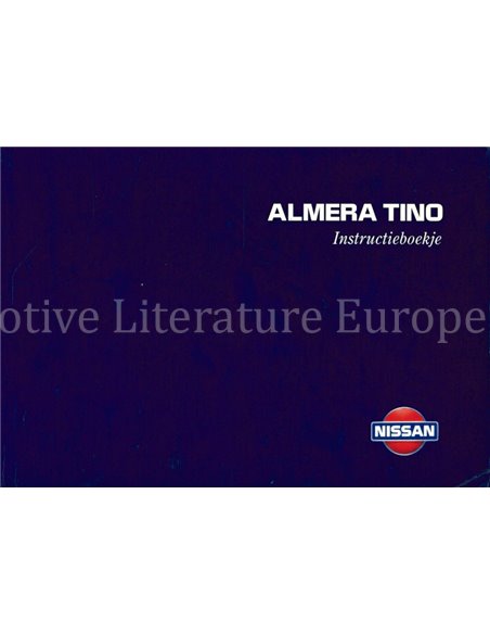 2000 NISSAN ALMERA BETRIEBSANLEITUNG NIEDERLÄNDISCH 