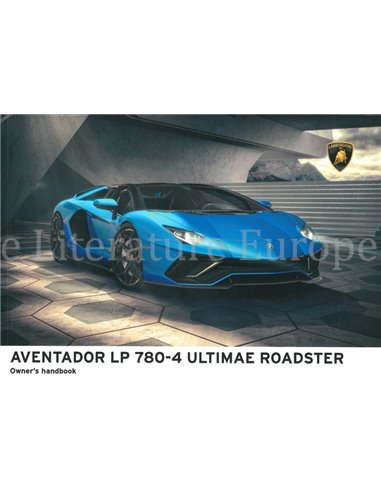 2021 LAMBORGHINI AVENTADOR LP 780-4 ULTIMAE ROADSTER BETRIEBSANLEITUNG ENGLISCH