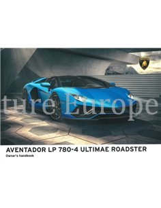 2021 LAMBORGHINI AVENTADOR LP 780-4 ULTIMAE ROADSTER BETRIEBSANLEITUNG DEUTSCH