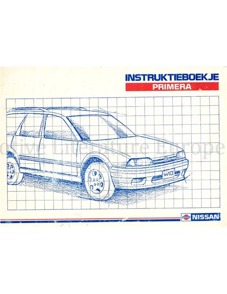1990 NISSAN PRIMERA INSTRUCTIEBOEKJE NEDERLANDS