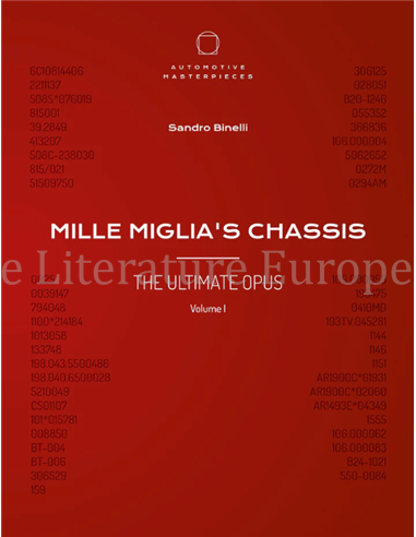 MILLE MIGLIA'S CHASSIS - THE ULTIMATE OPUS, VOLUME 1 (GELIMITEERD 1500 EXEMPLAREN)
