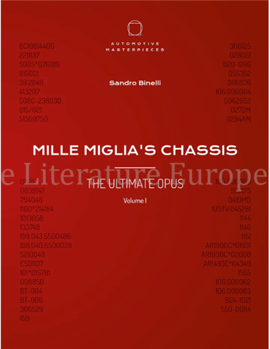 MILLE MIGLIA'S CHASSIS - THE ULTIMATE OPUS, VOLUME 1 (LIMITED 1500 COPIES)
