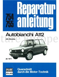 1971 - 1985 AUTOBIANCHI A112 REPARATURANLEITUNG DEUTSCH