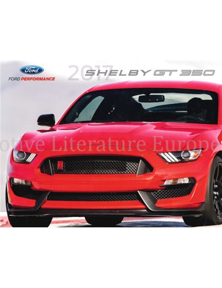 2017 FORD MUSTANG SHELBY GT350 PROSPEKT ENGLISCH USA