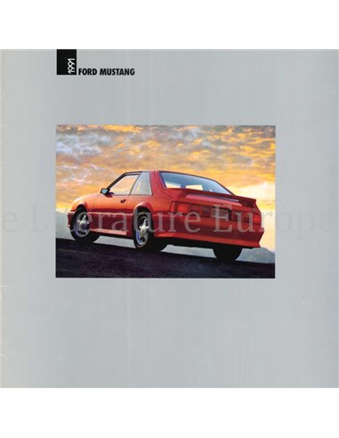 1991 FORD MUSTANG BROCHURE ENGELS (US)