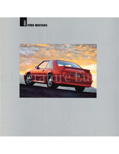 1991 FORD MUSTANG BROCHURE ENGELS (USA)