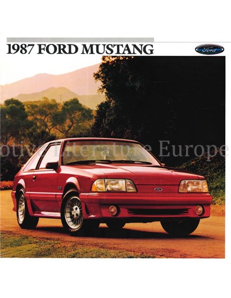 1987 FORD MUSTANG BROCHURE ENGELS (USA)
