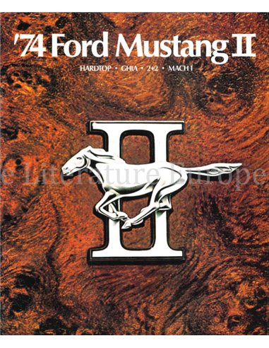 1974 FORD MUSTANG II BROCHURE ENGELS (US)