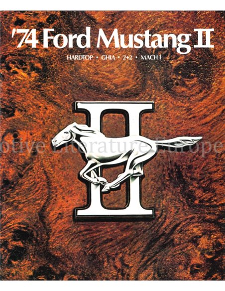 1974 FORD MUSTANG II PROSPEKT ENGLISCH (USA)