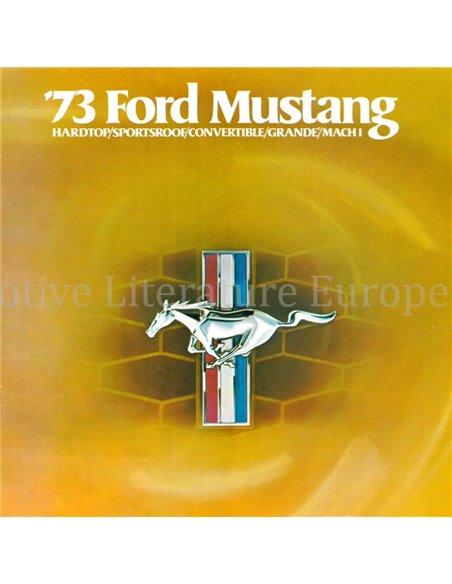 1973 FORD MUSTANG BROCHURE ENGELS (USA)