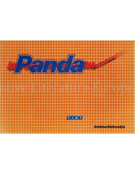 1991 FIAT PANDA BETRIEBSANLEITUNG NIEDERLÄNDISCH