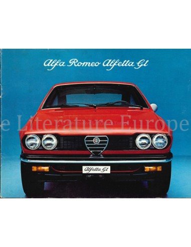 1976 ALFA ROMEO ALFETTA GT BROCHURE ENGELS (USA/CA)