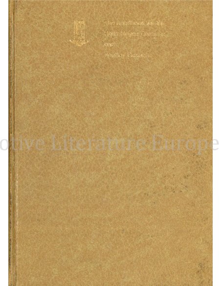 1973 ROLLS ROYCE | BENTLEY CORNICHE OWNERS MANUAL ENGLISH