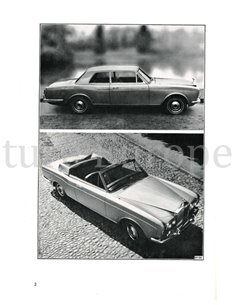 1971 ROLLS ROYCE | BENTLEY CORNICHE INSTRUCTIEBOEKJE ENGELS 2