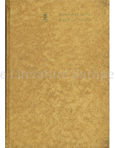 1973 ROLLS ROYCE CORNICHE BETRIEBSANLEITUNG ENGLISCH