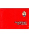 1983 MASERATI BITURBO INSTRUCTIEBOEKJE ITALIAANS