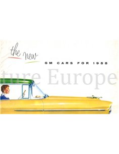 1955 GM CARS PROGRAMM PROSPEKT ENGLISCH