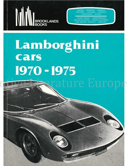LAMBORGHINI CARS 1970-1975 ( BROOKLANDS)