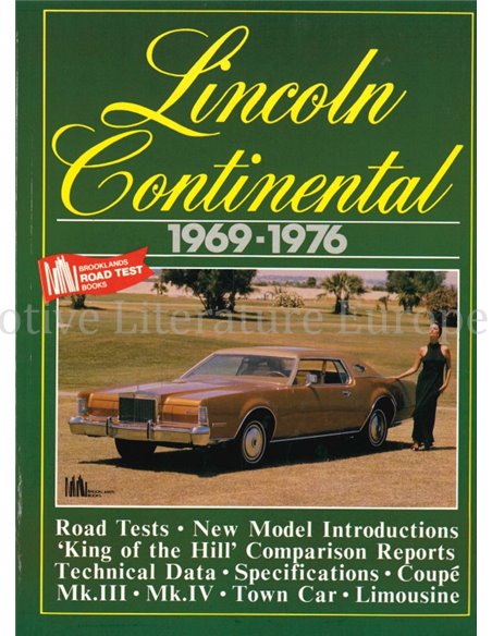 LINCOLN CONTINENTAL 1969 - 1976  (BROOKLANDS)