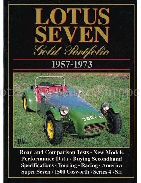 LOTUS SEVEN, GOLD PORTFOLIO 1957-1973 (BROOKLANDS)