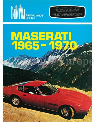 MASERATI 1965 - 1970  (BROOKLANDS)