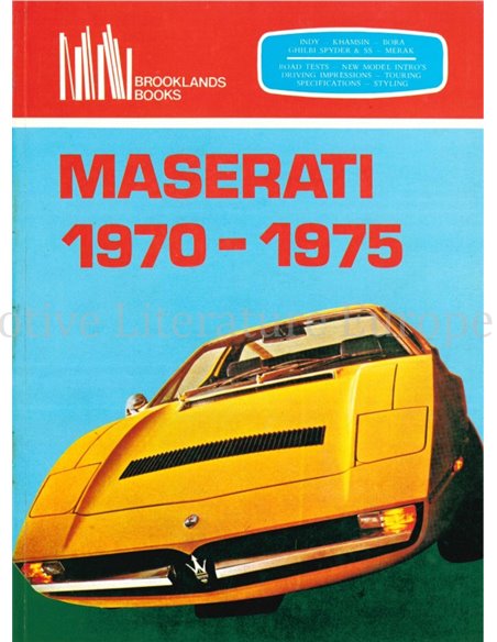 MASERATI 1970 - 1975  (BROOKLANDS)
