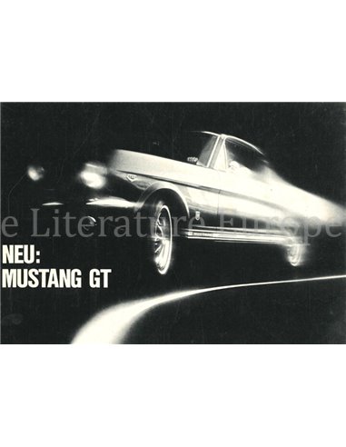 1966 FORD MUSTANG GT BROCHURE GERMAN