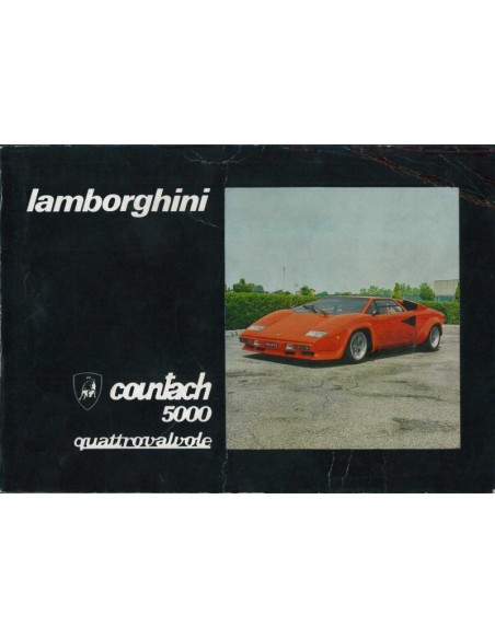1986 LAMBORGHINI COUNTACH 5000 QV BOORDMAP