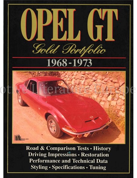 OPEL GT GOLD PORTFOLIO 1968 - 1973  (BROOKLANDS)