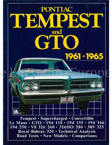 PONTIAC TEMPEST AND GTO 1961 - 1965  (BROOKLANDS)