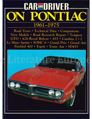 CAR & DRIVER ON PONTIAC 1961 - 1975  (BROOKLANDS)