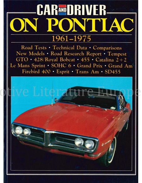 CAR & DRIVER ON PONTIAC 1961 - 1975  (BROOKLANDS)