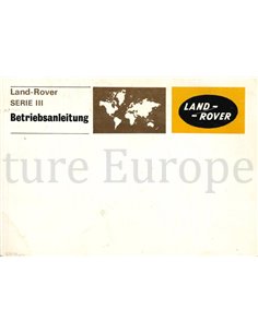 1980 LAND ROVER SERIE III BETRIEBSANLEITUNG DEUTSCH