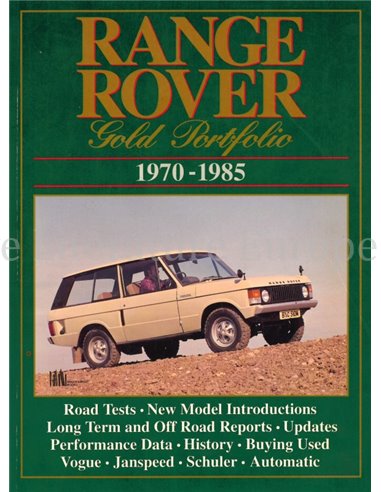 RANGE ROVER GOLD PORTFOLIO 1970 - 1985 (BROOKLANDS)