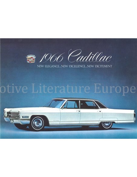 1966 CADILLAC RANGE BROCHURE ENGLISH
