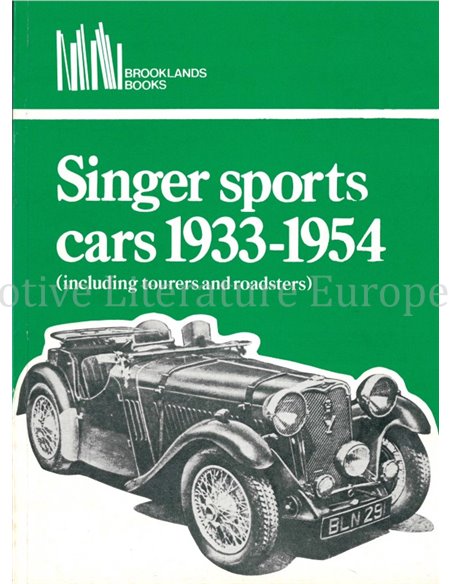 SINGER SPORTS CARS 1933-1954, INCLUDING TOURERS AND ROADSTERS (BROOKLANDS)