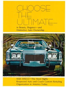 1972 CADILLAC RANGE BROCHURE ENGLISH