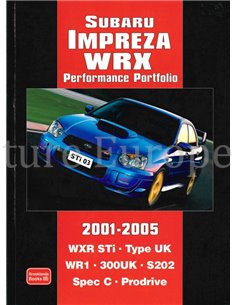 SUBARU IMPREZA WRX PERFORMANCE PORTFOLIO 2001 - 2005 (BROOKLANDS)
