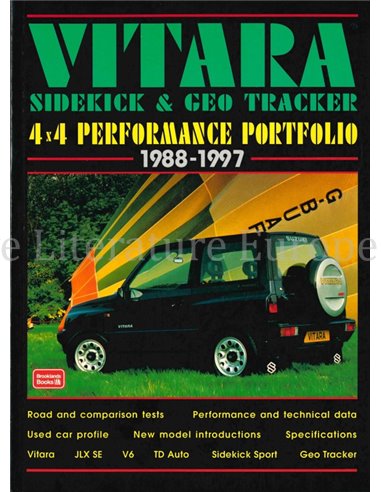 VITARA SIDEKICK & GEO TRACKER 1988 - 1997  (4X4 PERFORMANCE PORTFOLIO, BROOKLANDS)