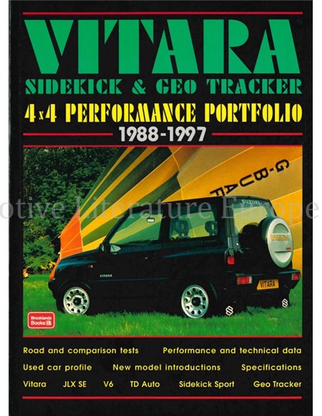 VITARA SIDEKICK & GEO TRACKER 1988 - 1997  (4X4 PERFORMANCE PORTFOLIO, BROOKLANDS)