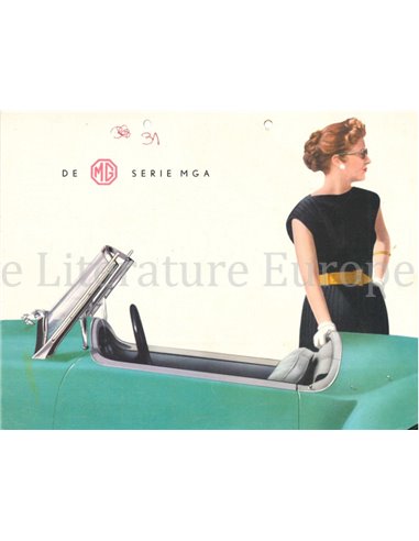 1958 MG MGA BROCHURE DUTCH