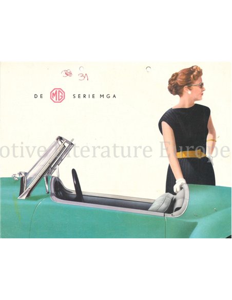 1958 MG MGA BROCHURE NEDERLANDS