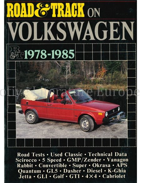 ROAD & TRACK ON VOLKSWAGEN 1978-1985 (BROOKLANDS)