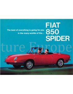 1967 FIAT 850 SPIDER BROCHURE ENGELS (USA)