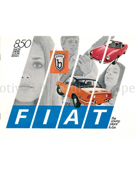 1970 FIAT 850 BROCHURE ENGELS (USA)