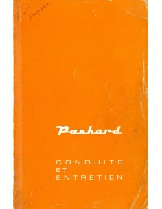 1963 PANHARD PL 17 INSTRUCTIEBOEKJE FRANS