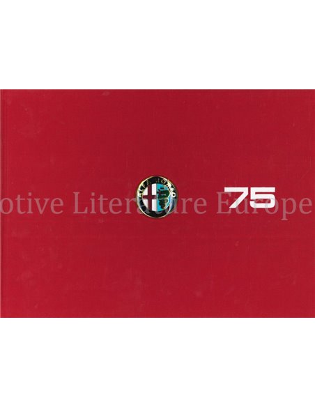 ALFA ROMEO 75, 1985 - 1992, FAHREN AUS LEIDENSCHAFT  (LIMITED  288 / 300)